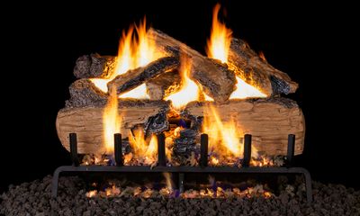 RH Peterson: G31 Series Charred Split Logs - 30"