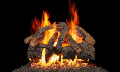 RH Peterson: Charred Majestic Oak Flame Enhanced Logs - 30"