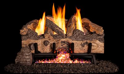 RH Peterson: G10 Series Vent-Free Gnarled Split Logs - 24"