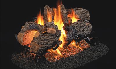 RH Peterson: Charred Oak See-Thru Logs - 16"