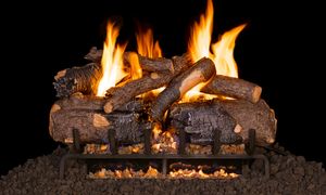 RH Peterson: G31 Series Charred American Oak Logs - 24"