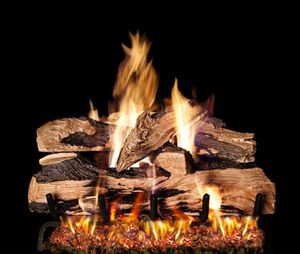 RH Peterson: Split Oak Designer Plus Flame Enhanced Logs - 18/20"