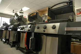 Broil King grills displayed in the Overland Park showroom