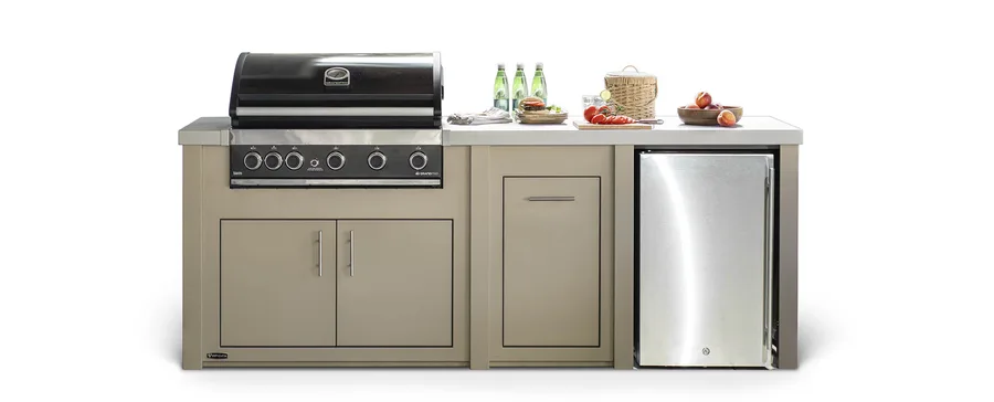 Stoll Palmetto 98" Outdoor Kitchen Island  grill
