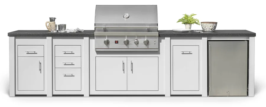 Stoll Piedmont 140" Outdoor Kitchen Island  grill