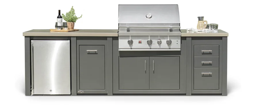 Stoll Savannah 119" Outdoor Kitchen Island  grill