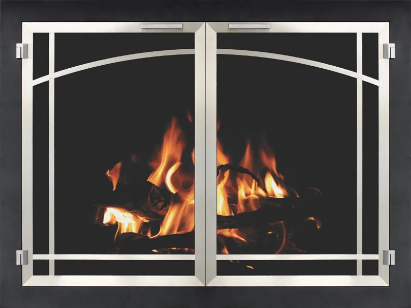 Stoll Inset ZC traditional fireplace glass door
